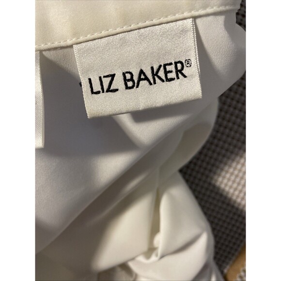 Ted Baker Sheer Blouse Size‎ 14 Button Down White - Picture 7 of 7